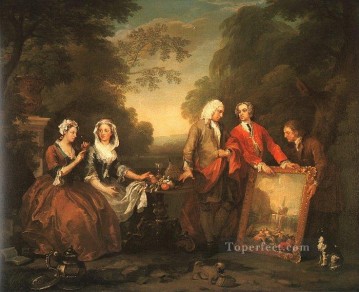 The Fountaine Family William Hogarth Oil Paintings